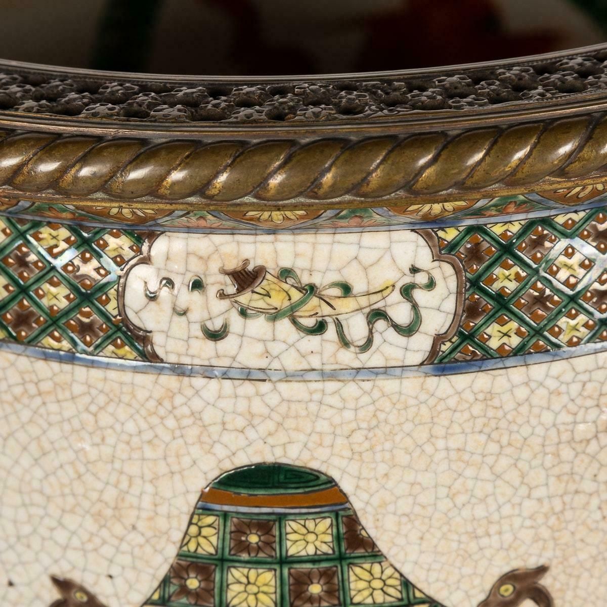 photo buy 19th Century Chinese Famille Verte Porcelain Vase Mounted On Ormolu, C.1880