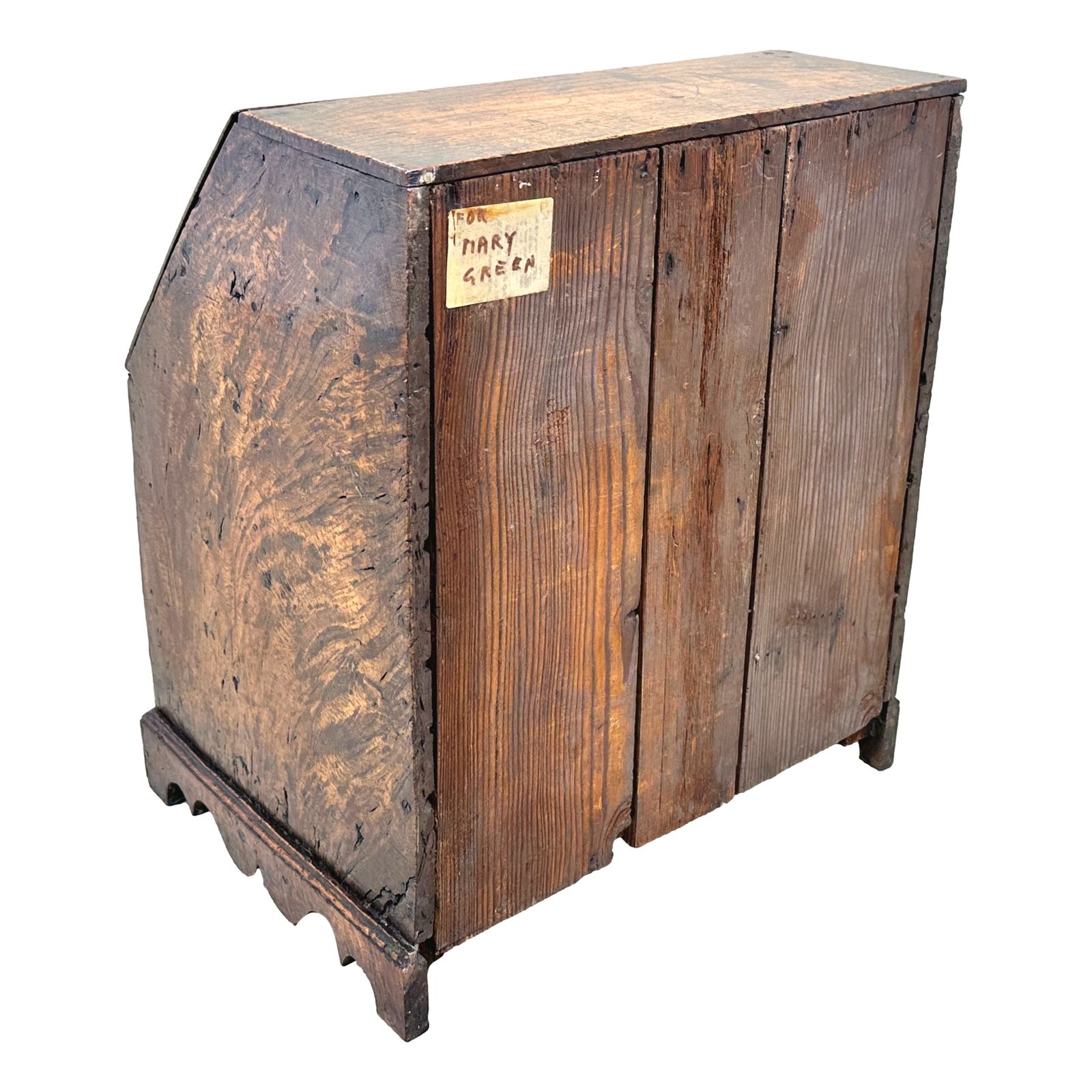 Georgian 18th Century Elm Table Top Bureau (England, Circa 1840) photo for sale