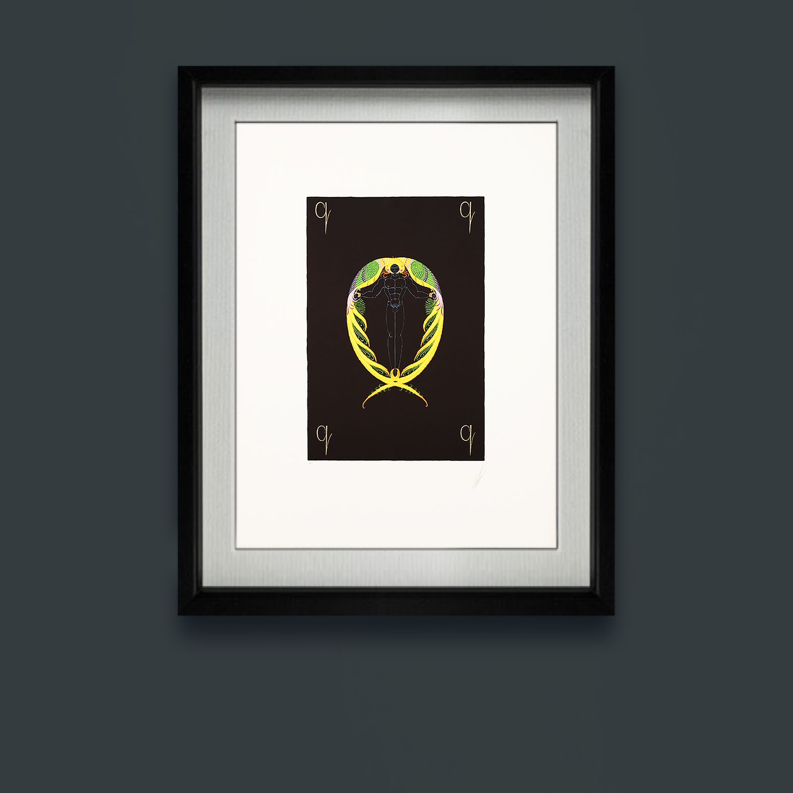 photo for sale Rare Artist Proof Letter ‘Q’ Erté (Romain De Tirtoff)  Alphabet Limited Edition Serigraph Print From 1976