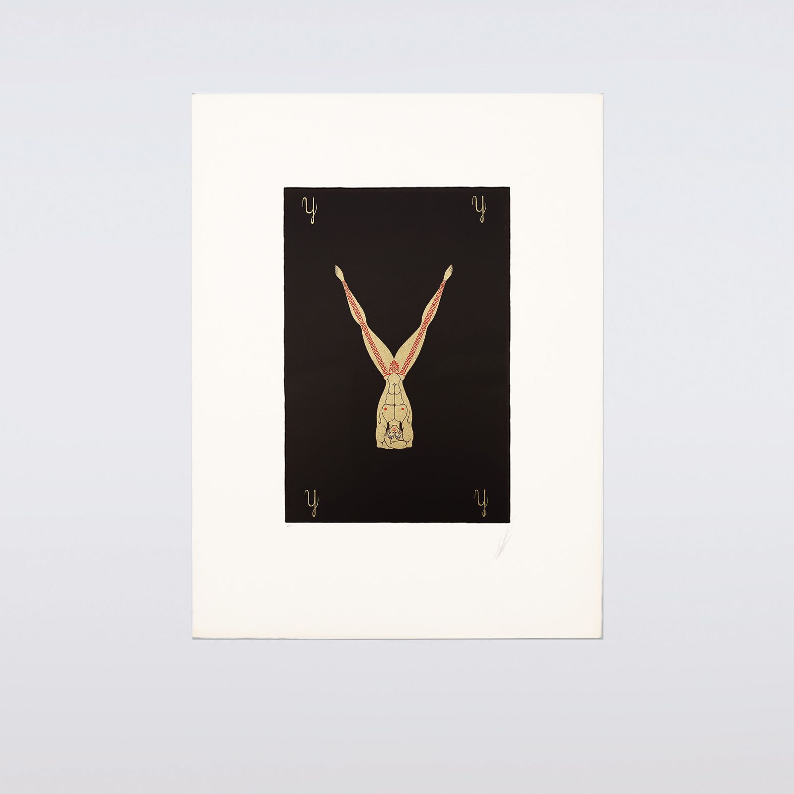 Rare Artist Proof Letter ‘Y’ Erté (Romain De Tirtoff)  Alphabet Limited Edition Serigraph Print From 1976 photo Art