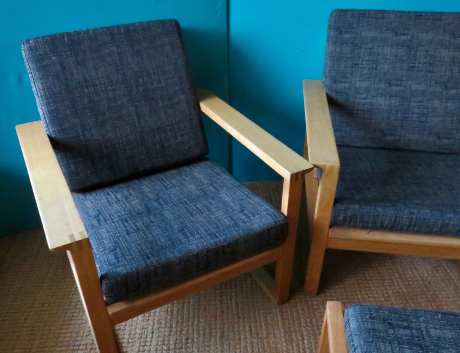 Vintage Armchair In Light Oak By Borge Mogensen, Denmark 1965 photo 2376.0