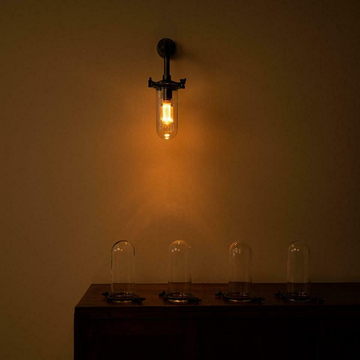 Reclaimed Vintage Well Glass Wall Light Fittings By Walsall Conduits Ltd photo vintage