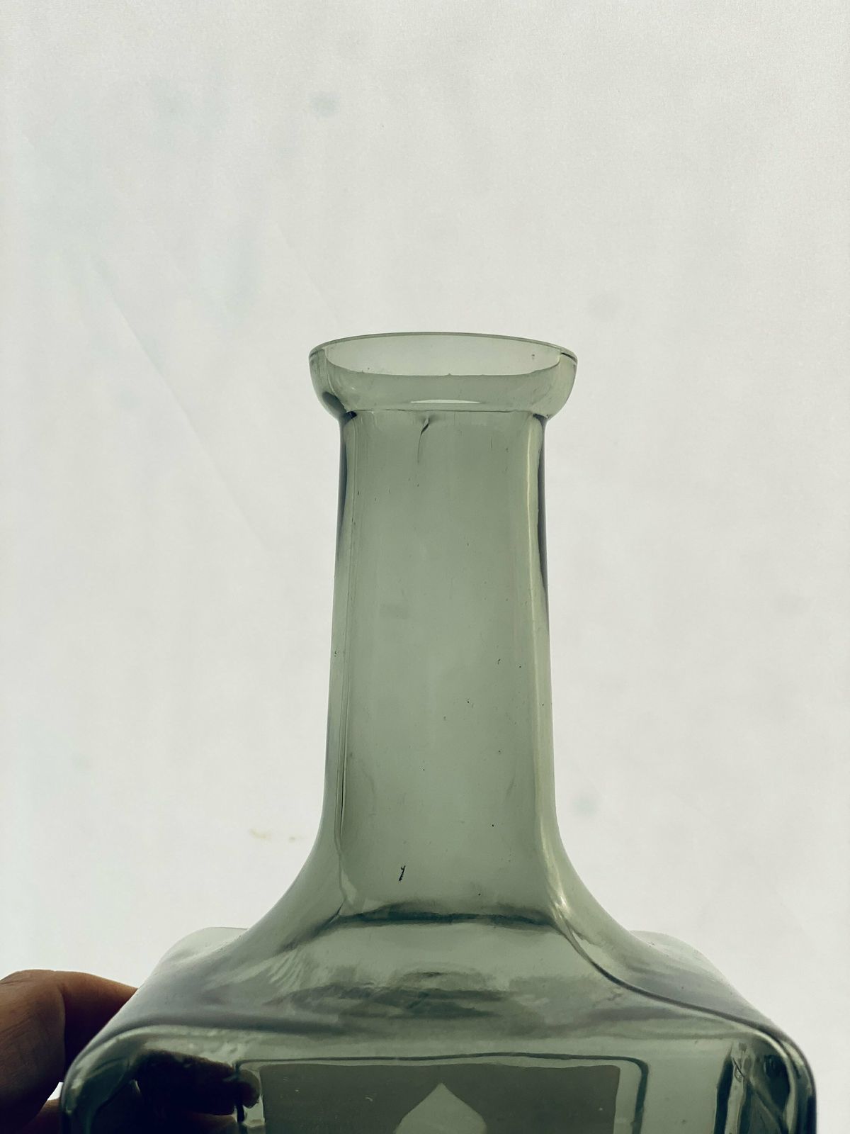 1970s | Bass Charrington | Smoked Glass Bottle | Frosted Toby Jug Logo photo Home Decor