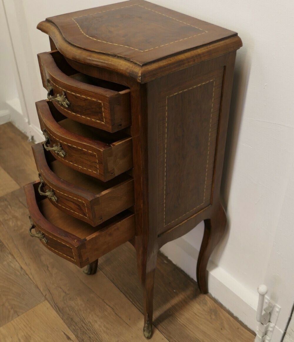 A Pair Of French Dainty Four Drawer Ormolu Side Cabinets photo buy