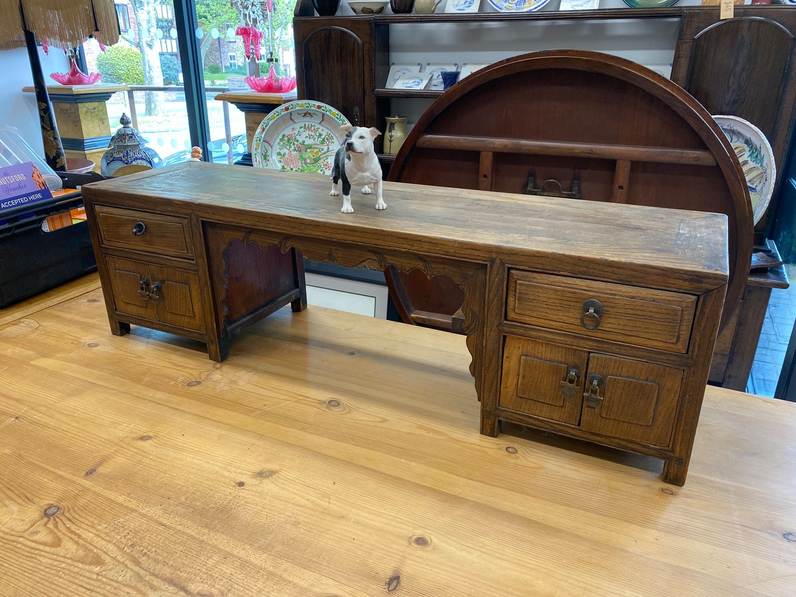 Mid 19th Century Chinese Elm Low Alter Cabinet photo buy