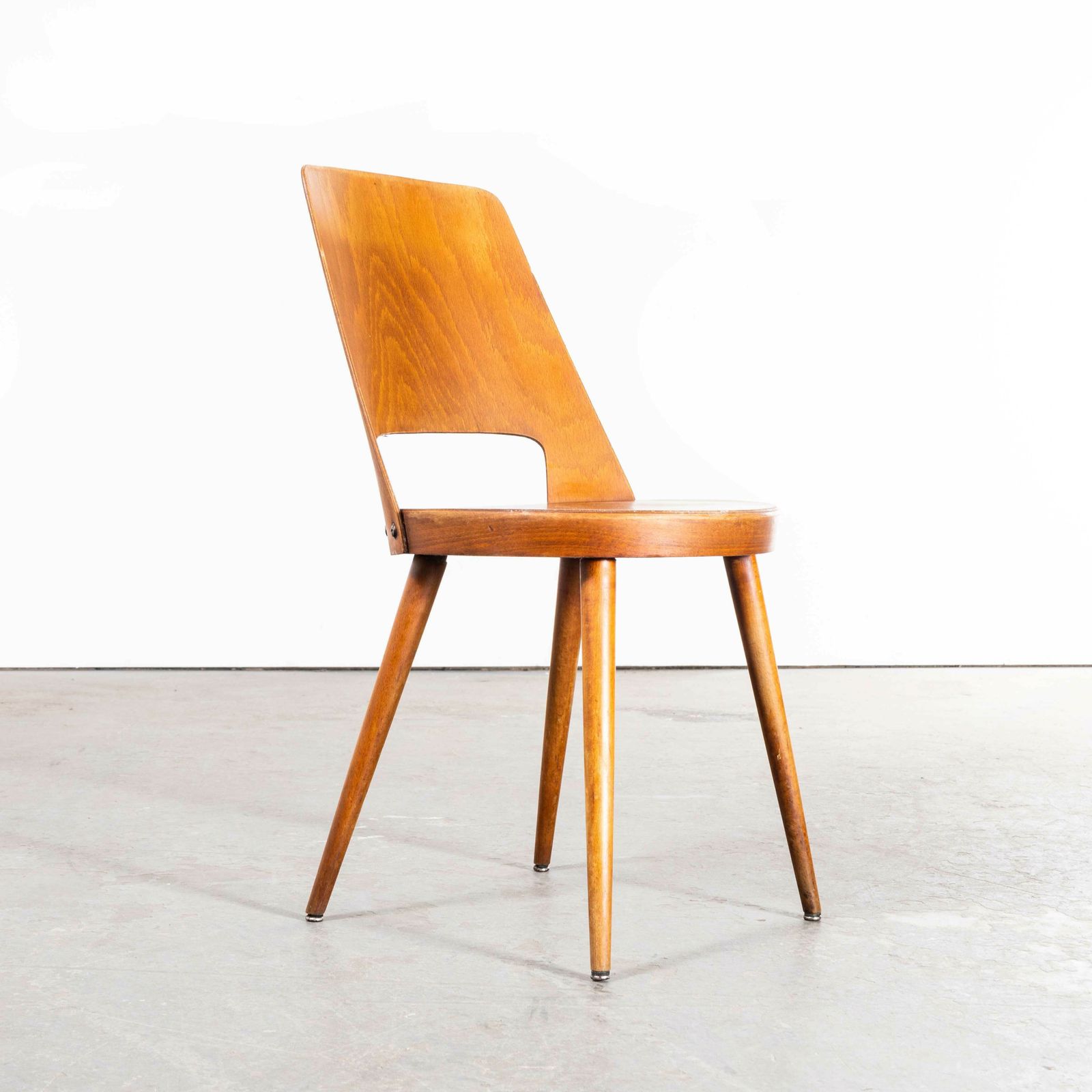 1960’s French Baumann Honey Beech Bentwood Mondor Dining Chair – Set Of Four photo for sale