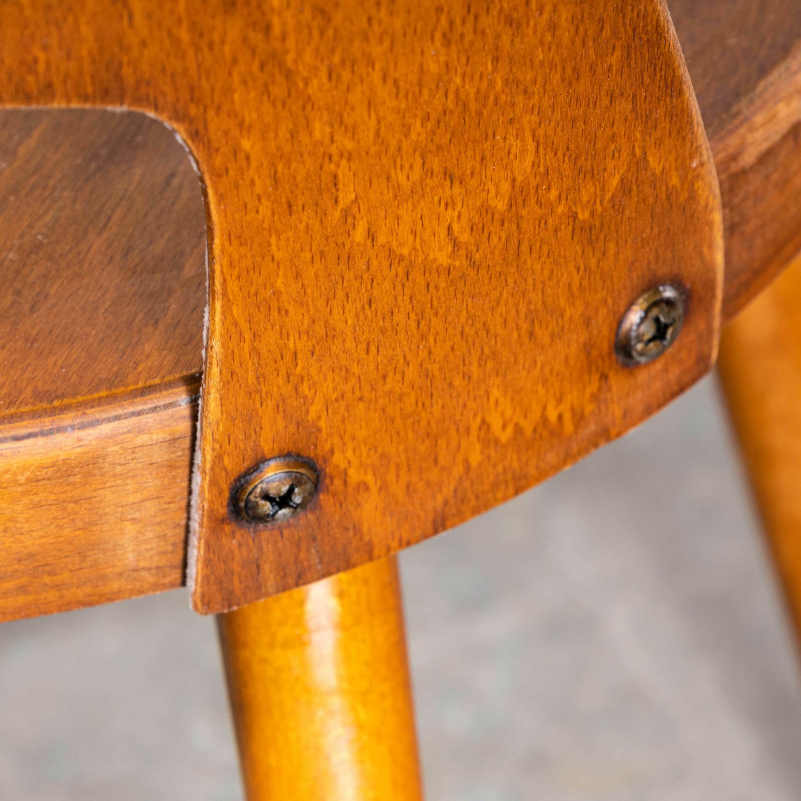 1960’s French Baumann Honey Beech Bentwood Mondor Dining Chair – Set Of Four photo vinterior