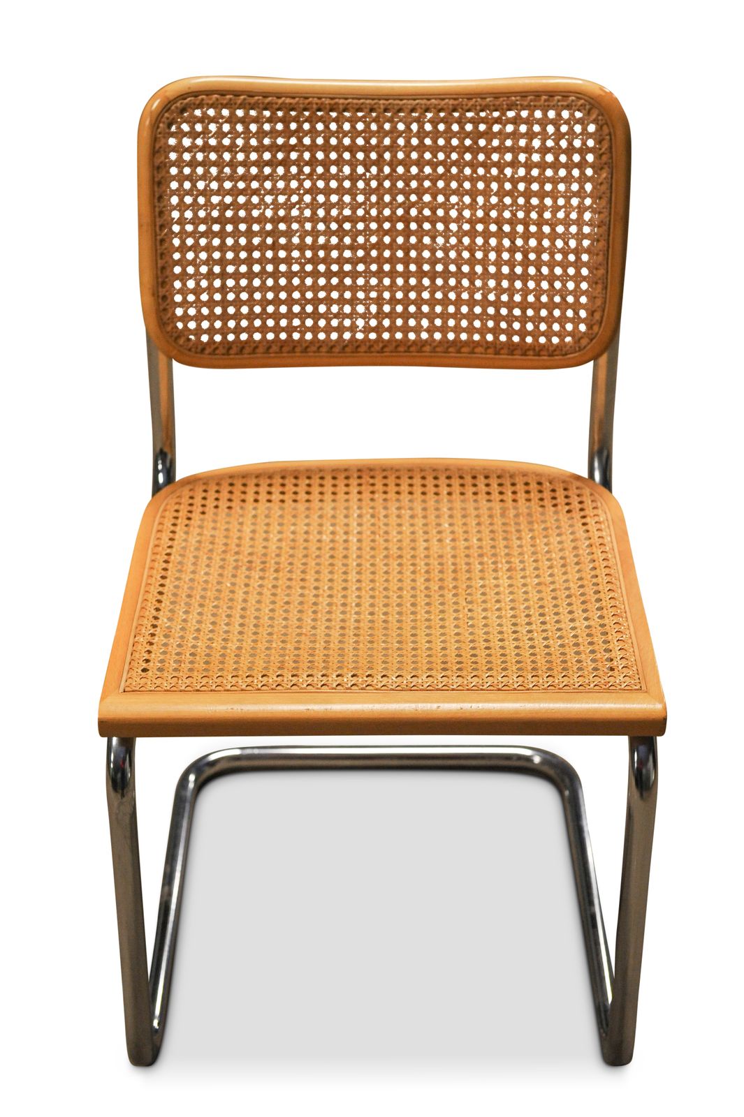 Cesca B 32 Blonde Wood Cantilever Chair With Weave Seat A Later Marcel Breuer Made In Italy Ol photo for sale