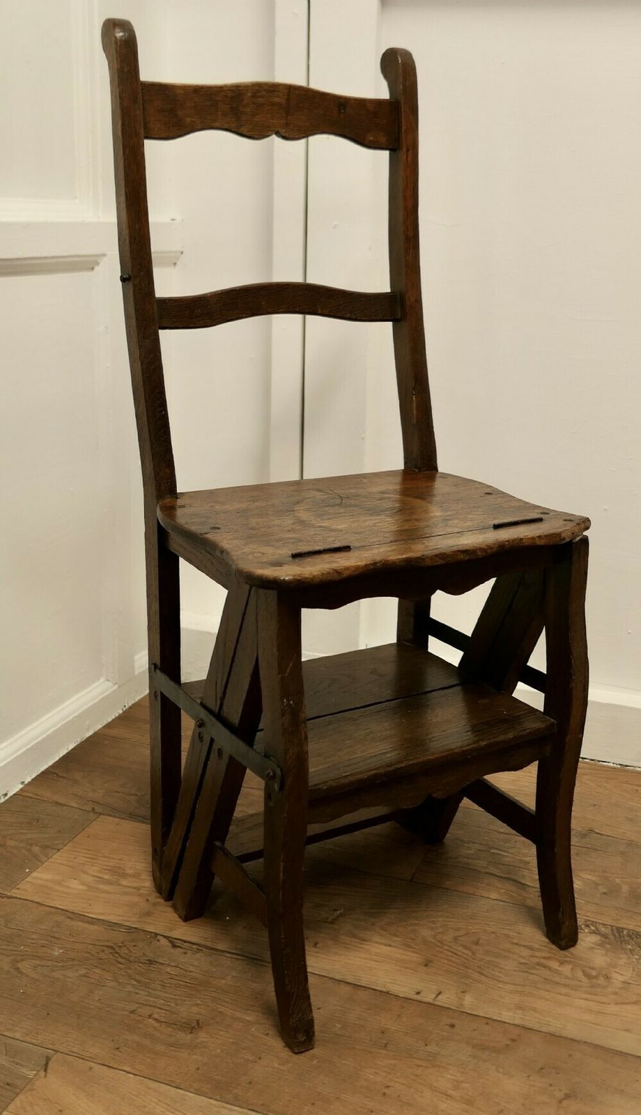 French Country Metamorphic Chair And Sturdy Ladder Steps