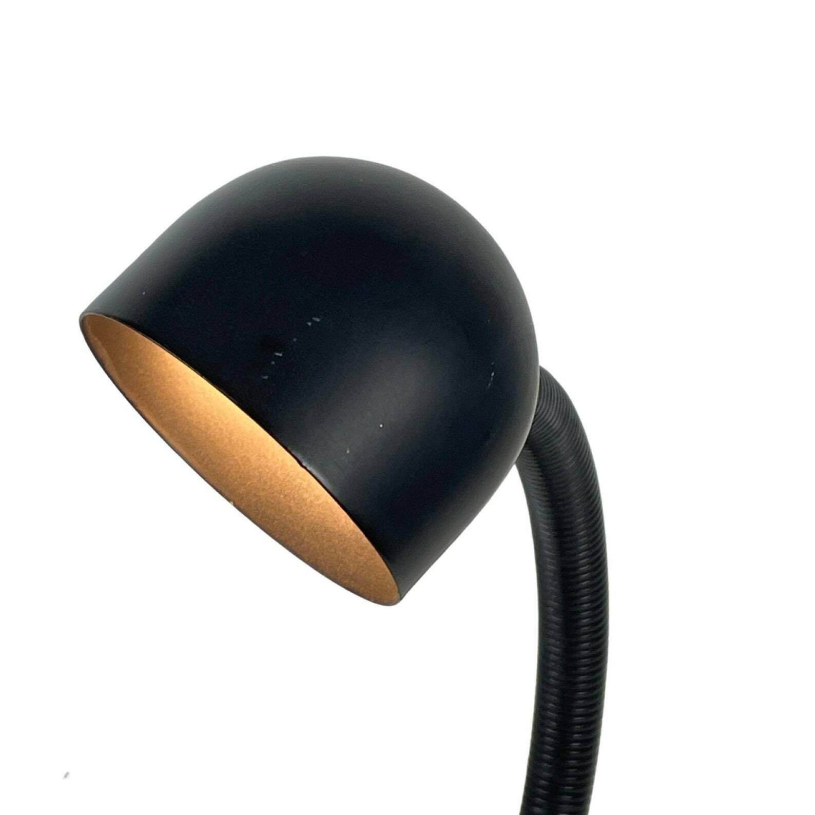 Eurolux   Snake / Serpent Lamp   1970’s   Fully Flexible Goosneck Desk Lamp   Black photo vinterior