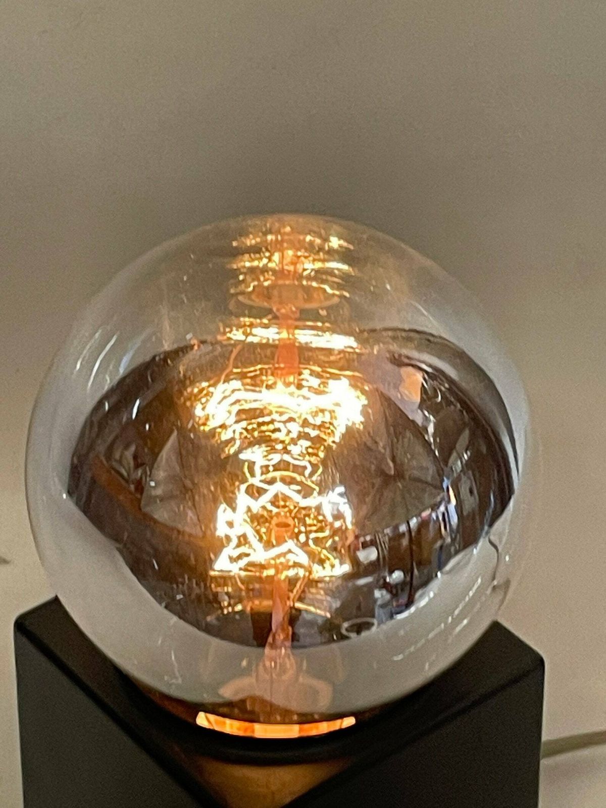 Phillips   Cube Lamp With Original Bulb (Silver) photo Lighting