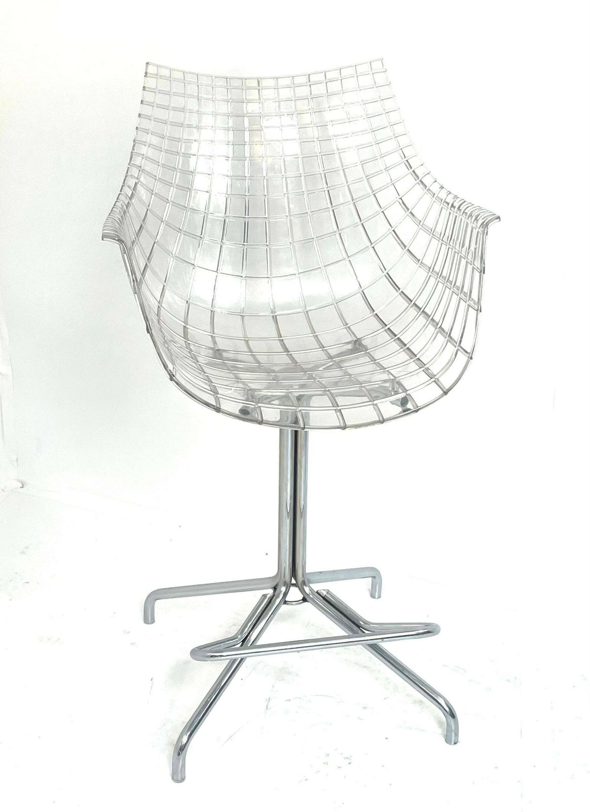 Christophe Pillet   Driade   Meridiana   Hard Plastic Design Bar Stool On Four Legged Base   Counter Height
