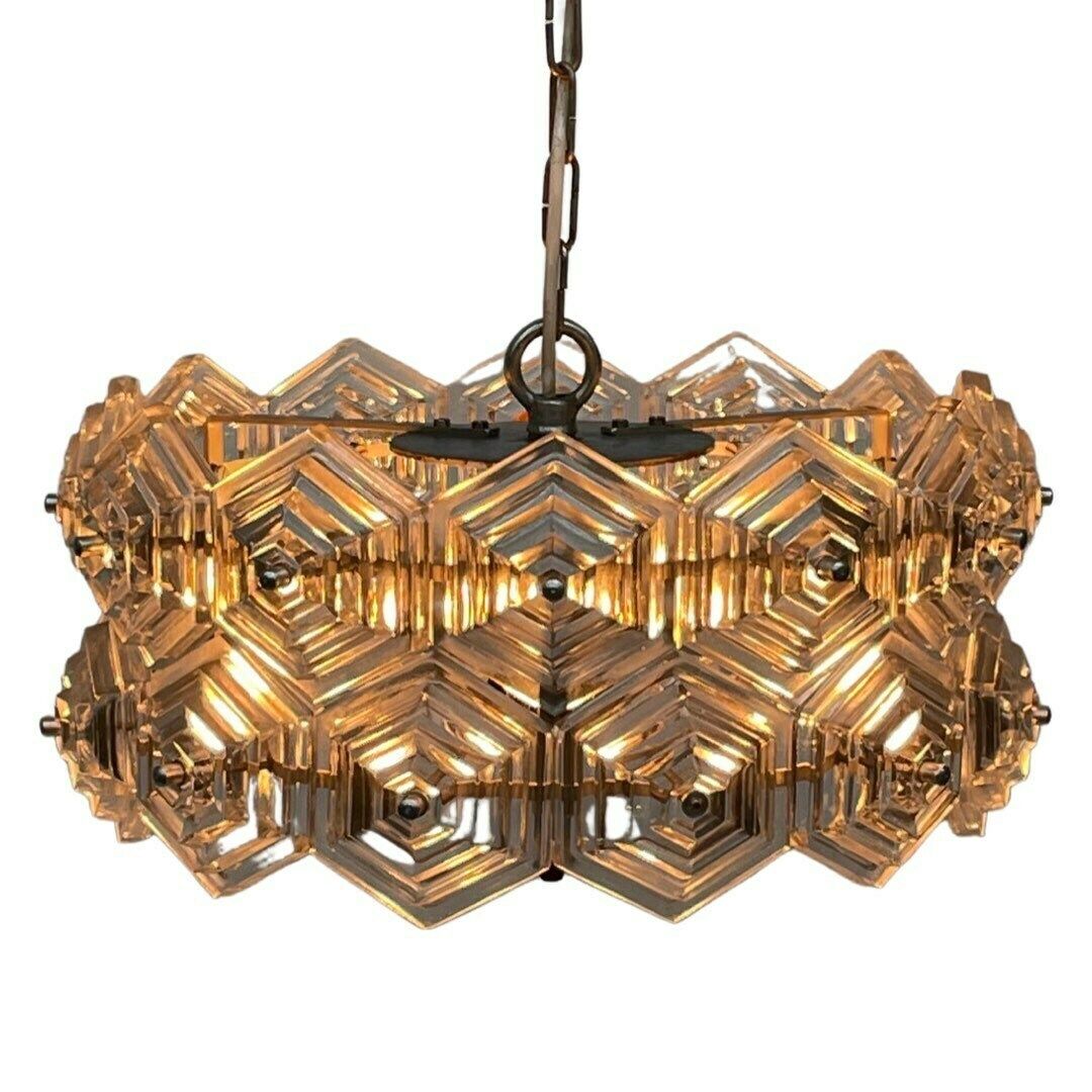 Veb Kristallleuchte Ebersbach – Kristallen Hanglamp – Model Sputnik – Massief Glas (Geen Barsten) photo furniture