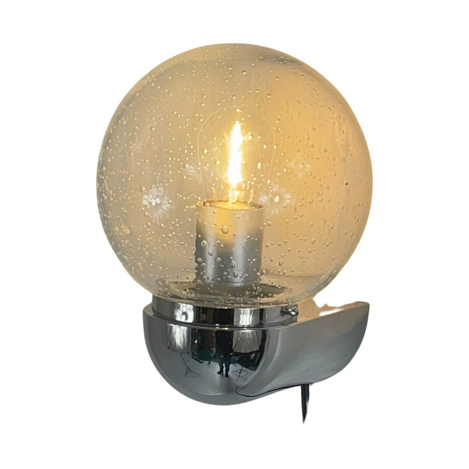 Glashutte Limburg   Chromed Wall Sconce With Glass Top photo vinterior
