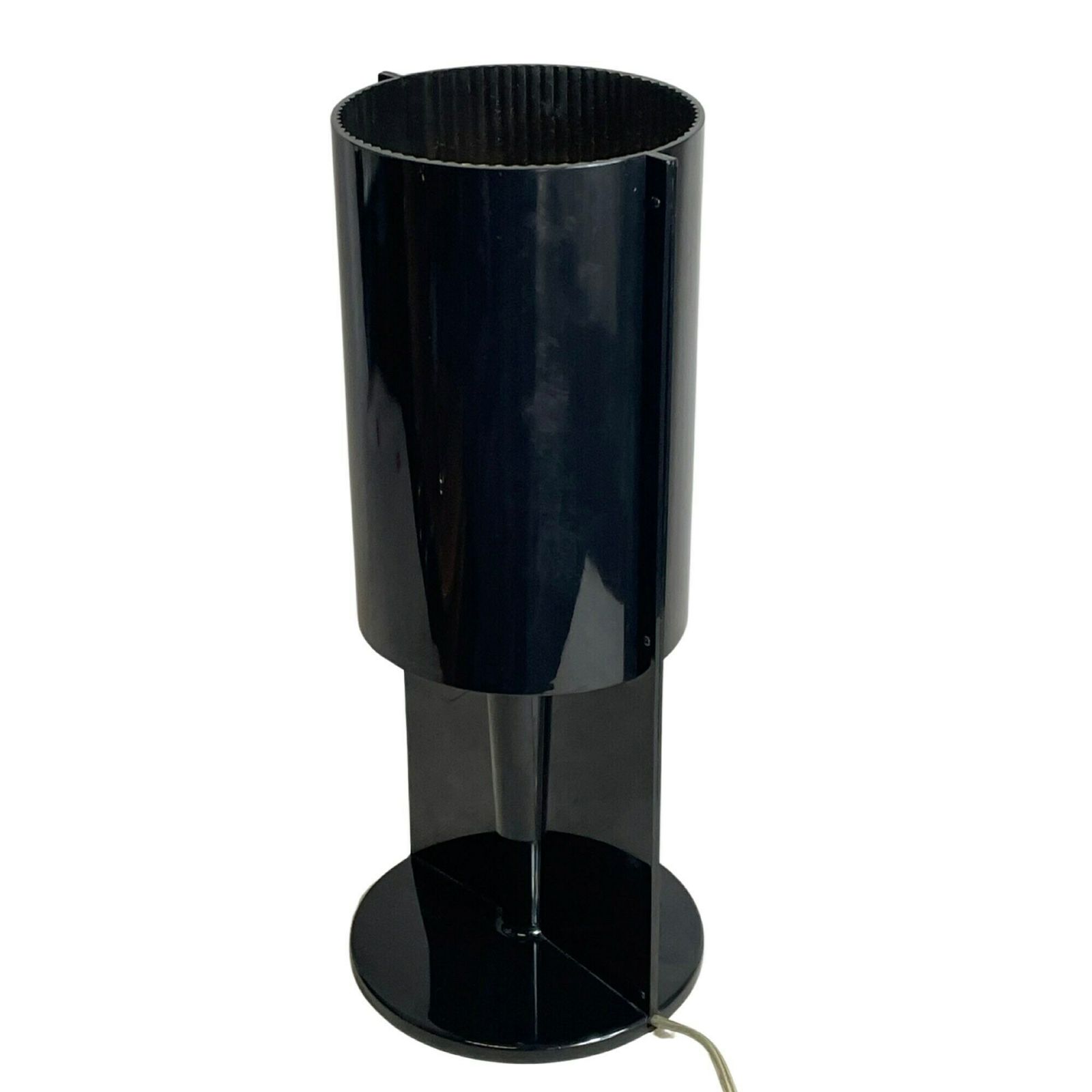 Pop Art / Space Age Design – Zwarte Kunststof Tafel  Of Nachtkastlamp
