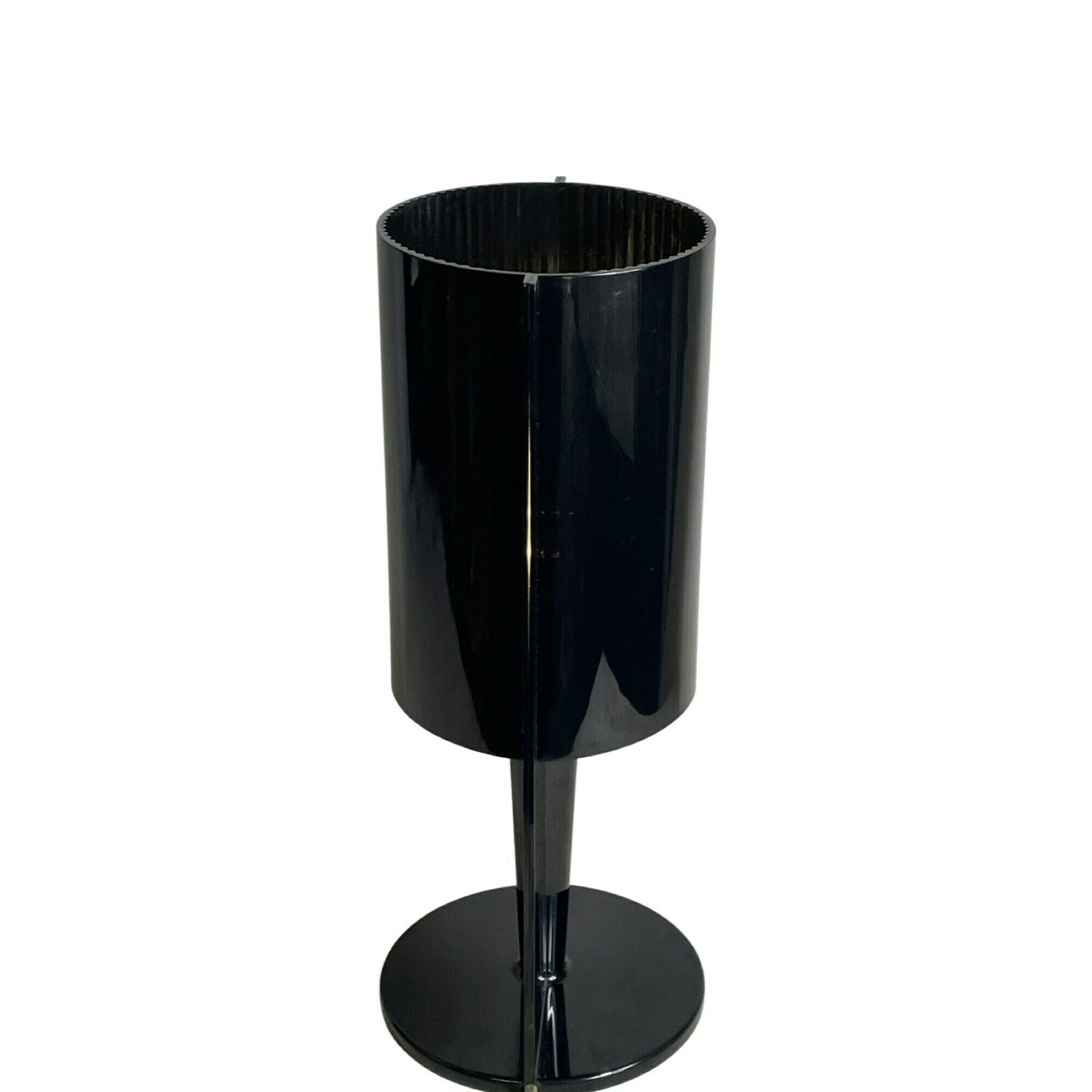 Pop Art / Space Age Design – Zwarte Kunststof Tafel  Of Nachtkastlamp photo for sale