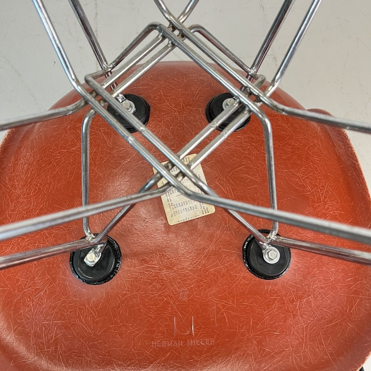 Eames Herman Miller Dsr Side Chair In Terracotta photo vinterior