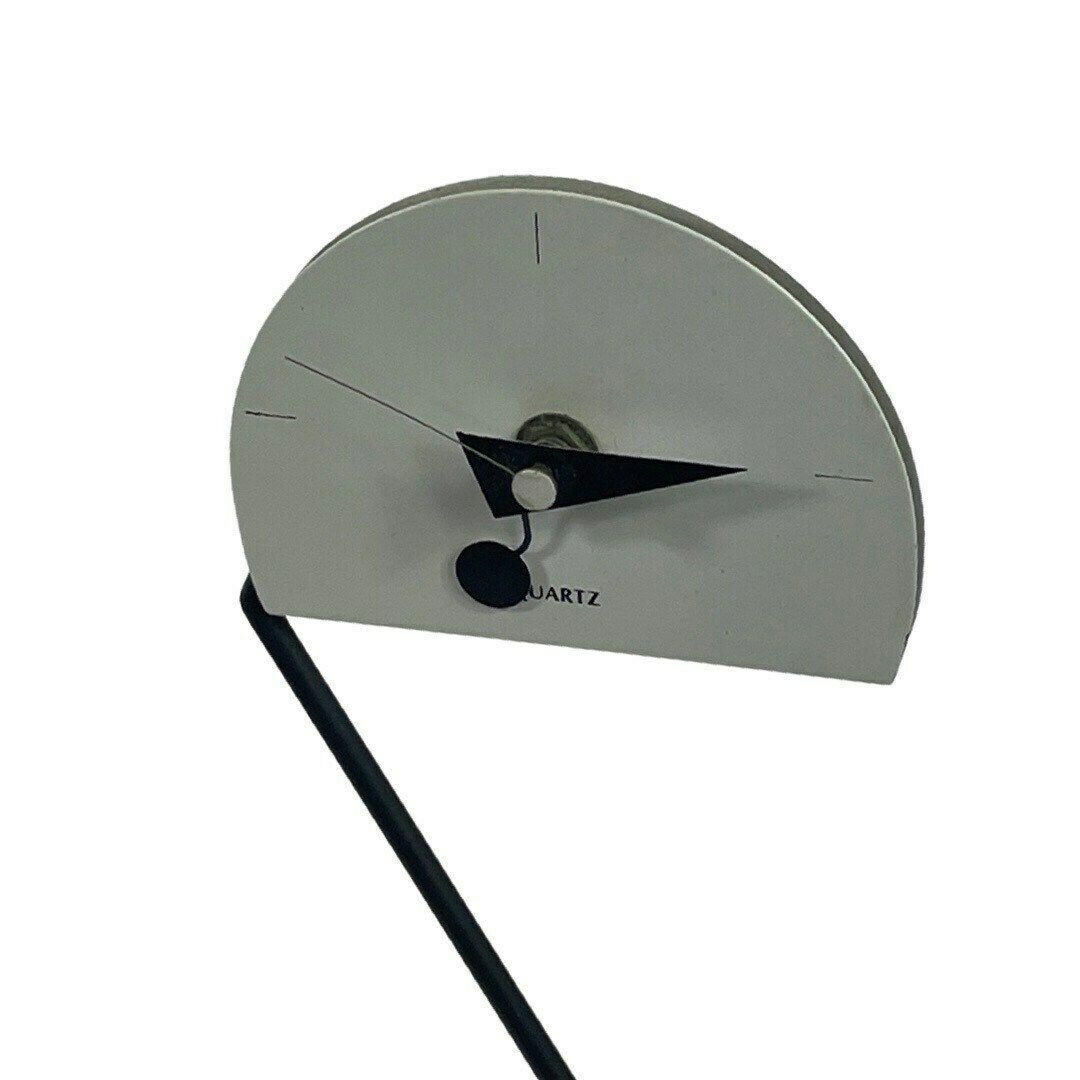 Nicolai Canetti   Artime / Artec   Memphis Style Desk Clock On Adjustable ‘Z’ Wire Frame photo vinterior