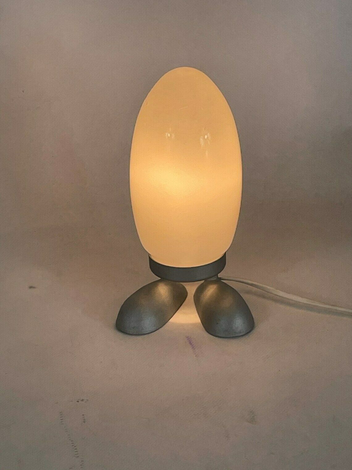 Tatsuo Konno For Ikea   Dino Egg Lamp   1990’s   Model B9806   White Glass photo Lighting