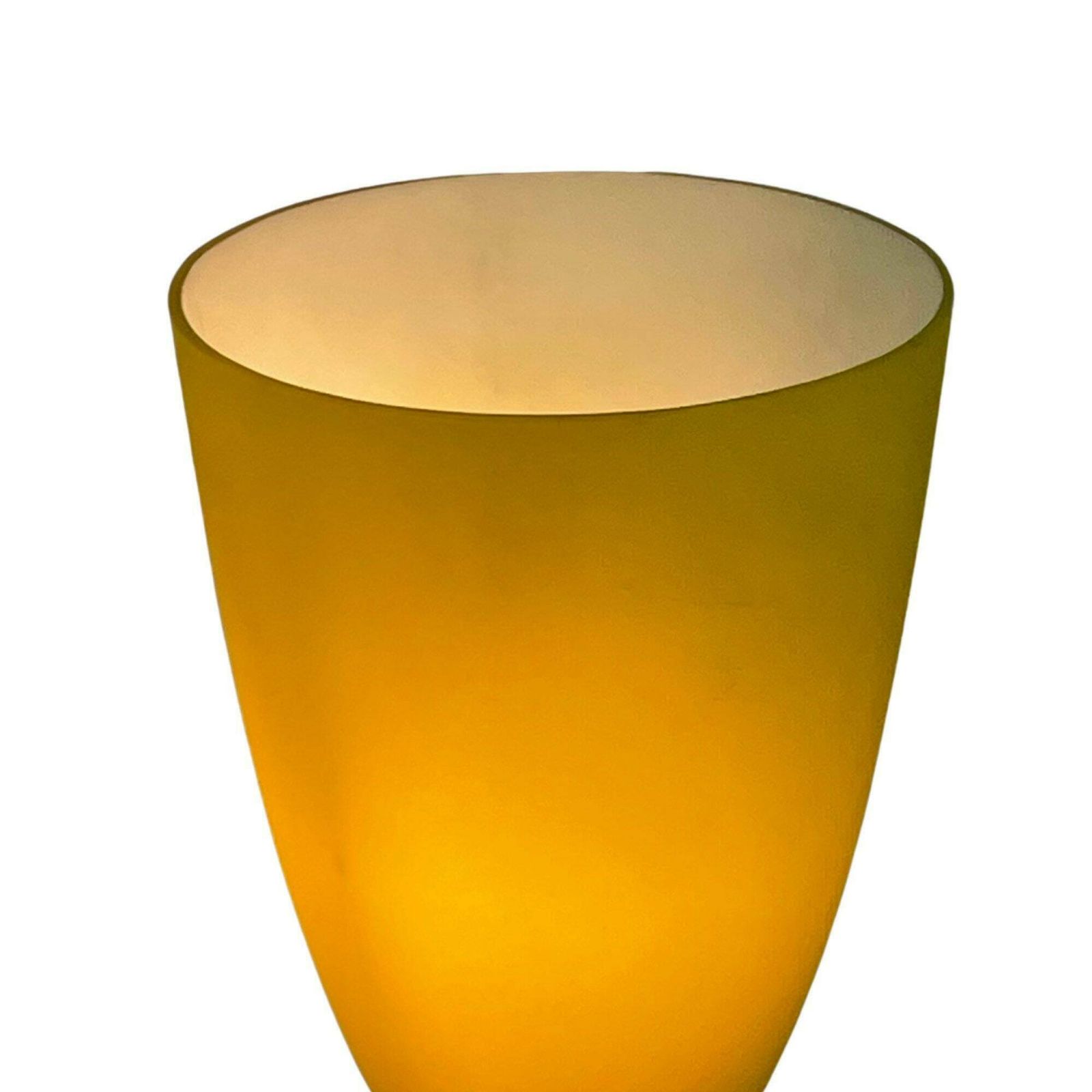 In The Style Of / Attr. To   Foscarini   Table Lamp   Egg Shaped   Glass Shade And Ceramic Base photo for sale