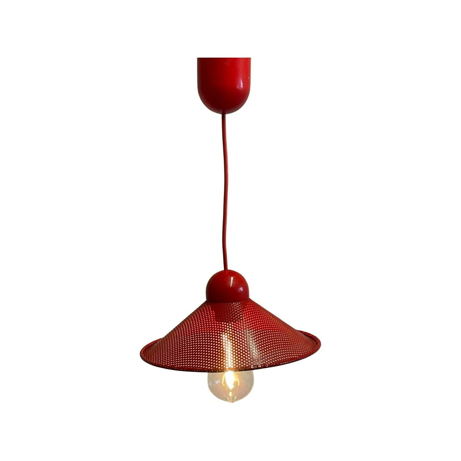 Postmodern Memphis Stijl Hanglamp Met Bijpassende Plafondrozet – Zeldzaam Model! photo for sale