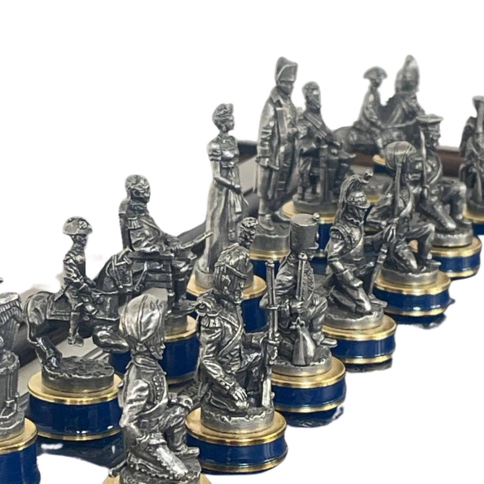 Franklin Mint   Schaakspel   Battle Of Waterloo   Tinnen Stukken   Limited Edition Met Documentatie   Tafelversie photo for sale