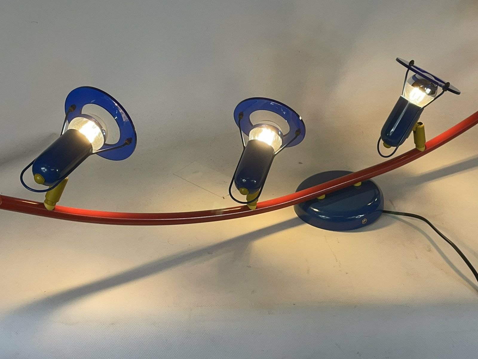 Vintage Plafond  Of Wandlamp   Memphis Stijl / Space Age   Vier Spots photo vinterior