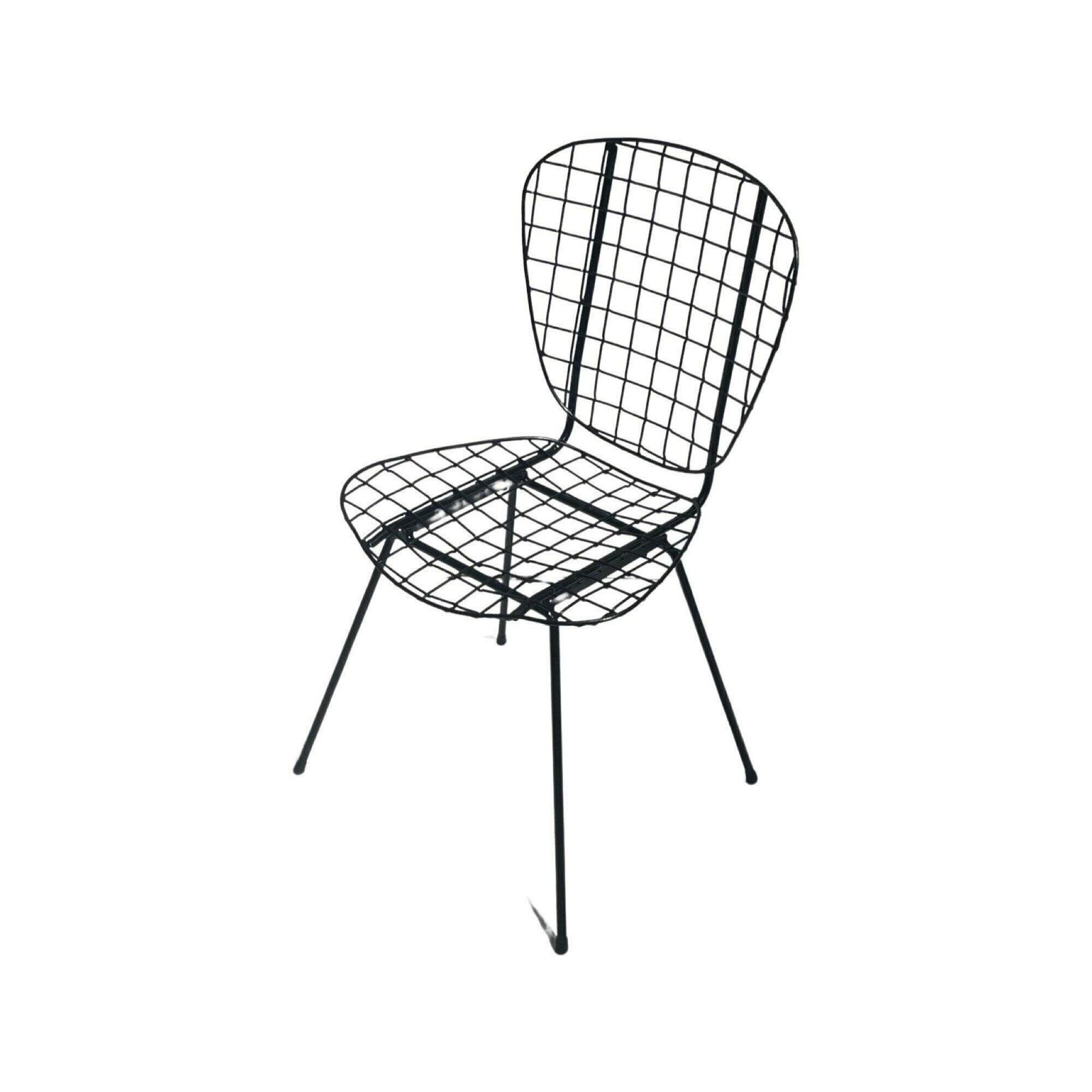 Vintage Wire Chair   In/Outdoor Usage   Maker Unknown, Made In Holland   Great Condition photo vinterior