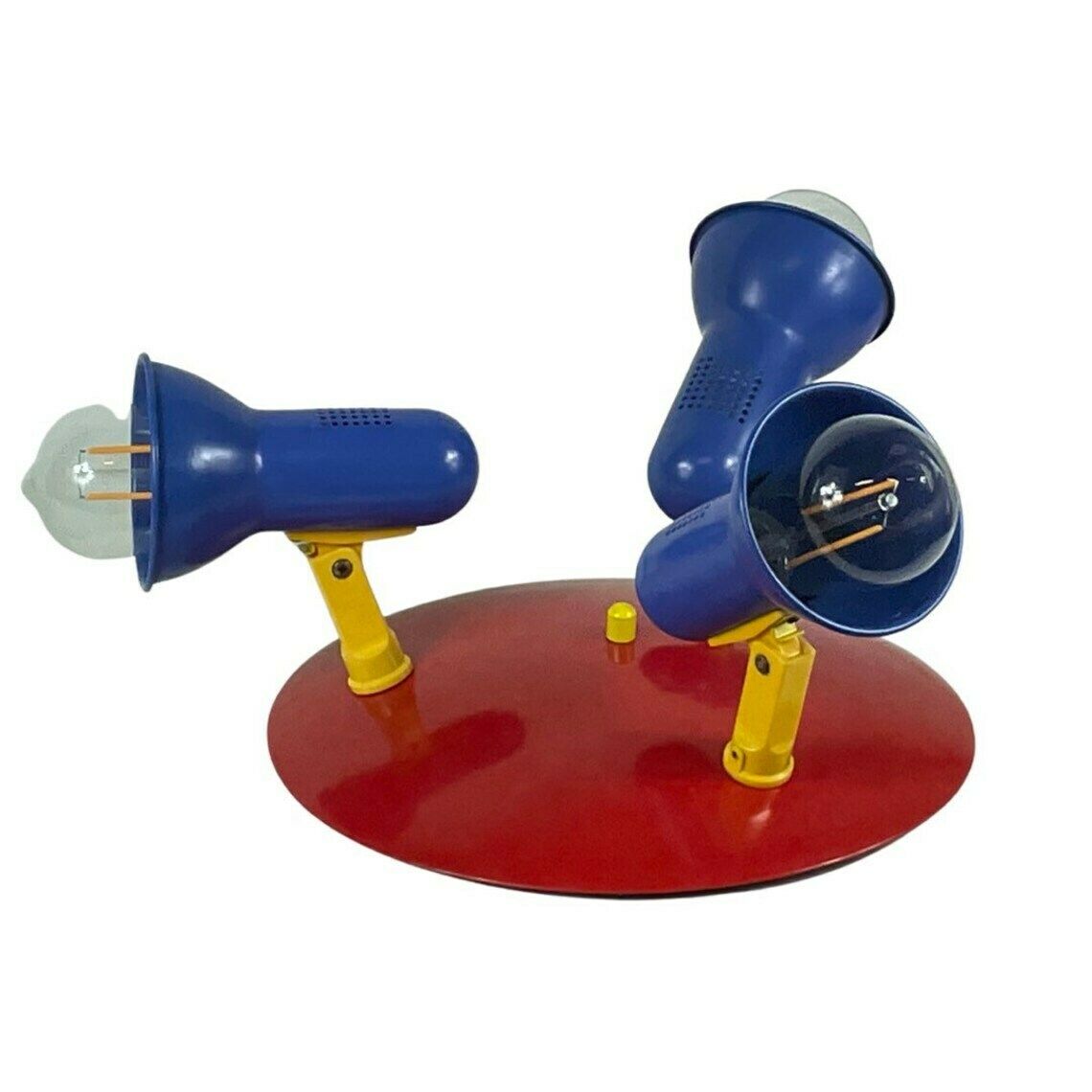Vintage Plafond  Of Wandlamp   Memphis Stijl / Space Age   Drie Spots