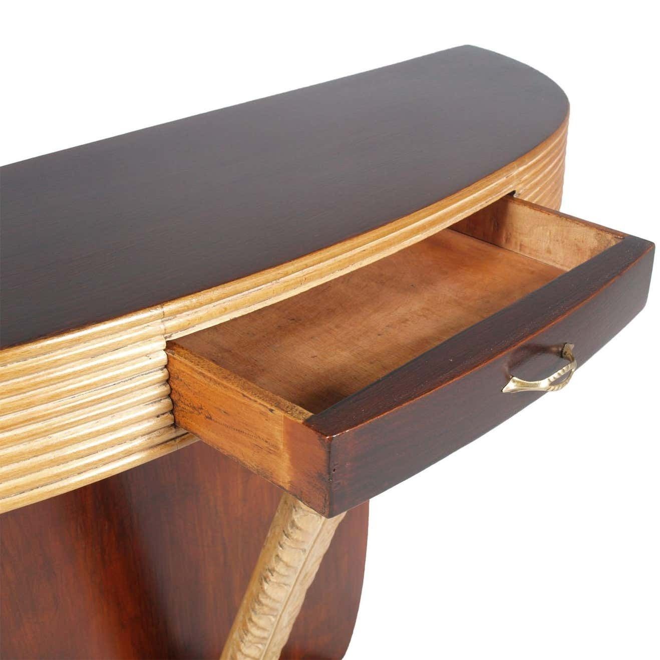 Mid Century Modern Art Deco Console By Paolo Buffa Per Permanente Mobili Cantù photo vintage
