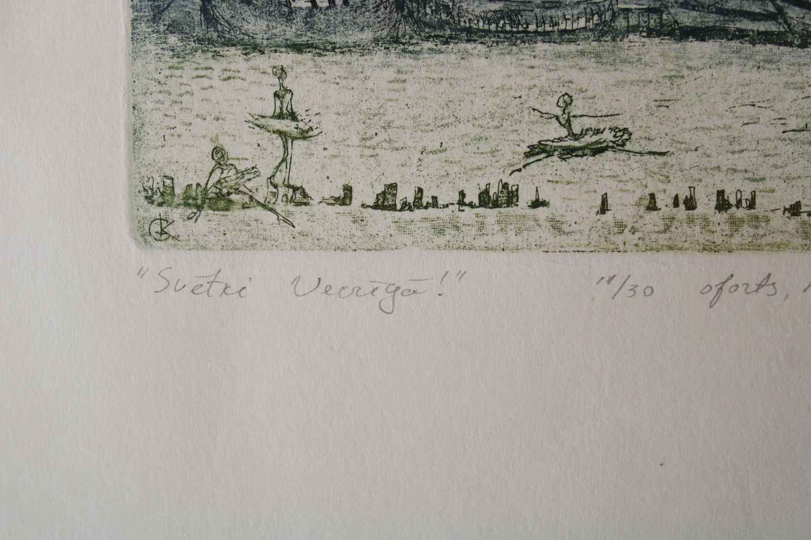 Jekaterina Gryazeva Holiday In Old Town 11/30, Paper, Etching, Soft Varnish photo Art