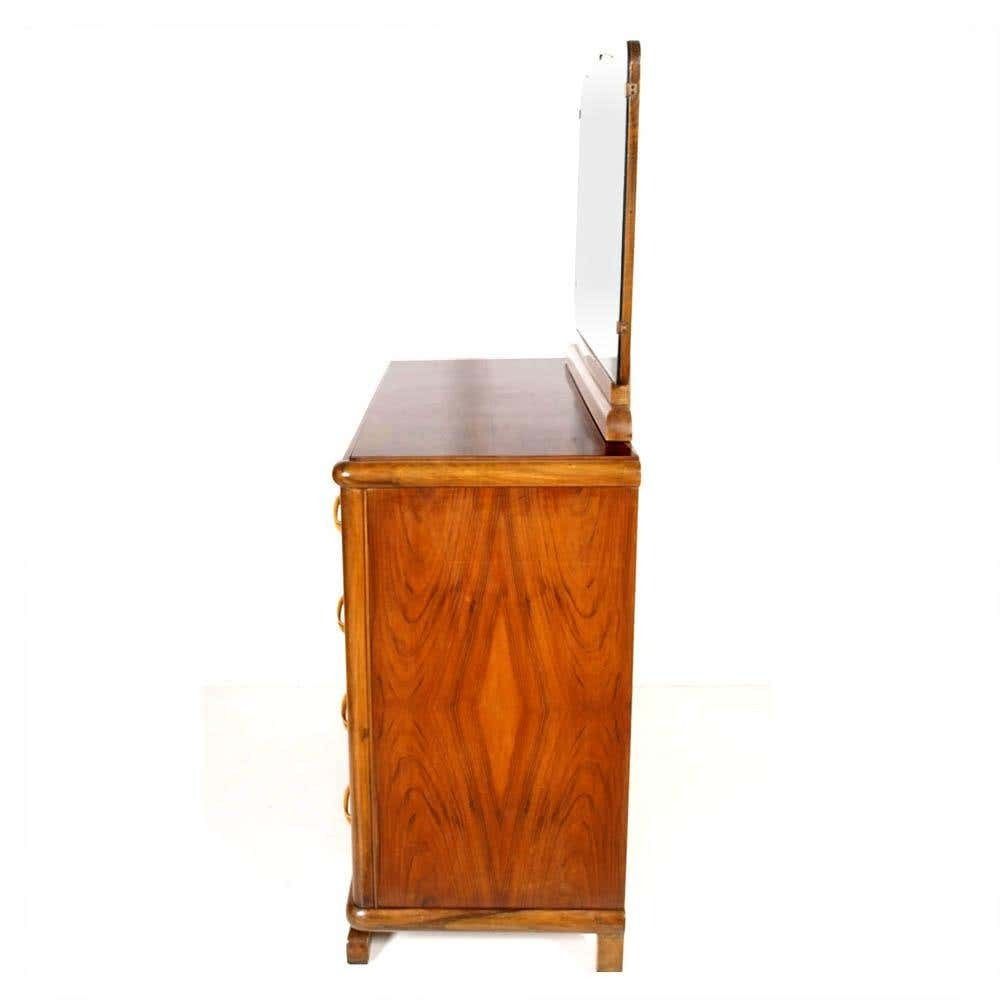1930s Art Deco Commode In Burl Walnut By Osvaldo Borsani Per Atelier Di Varedo photo for sale