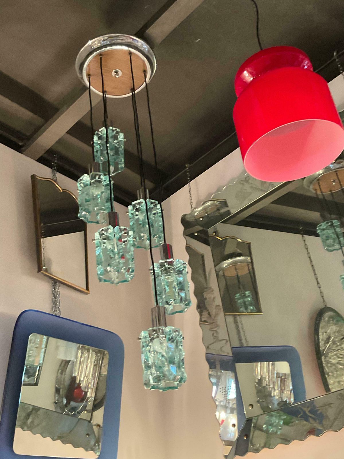Zero Quattro Chandelier 6 Lights  1960 photo buy