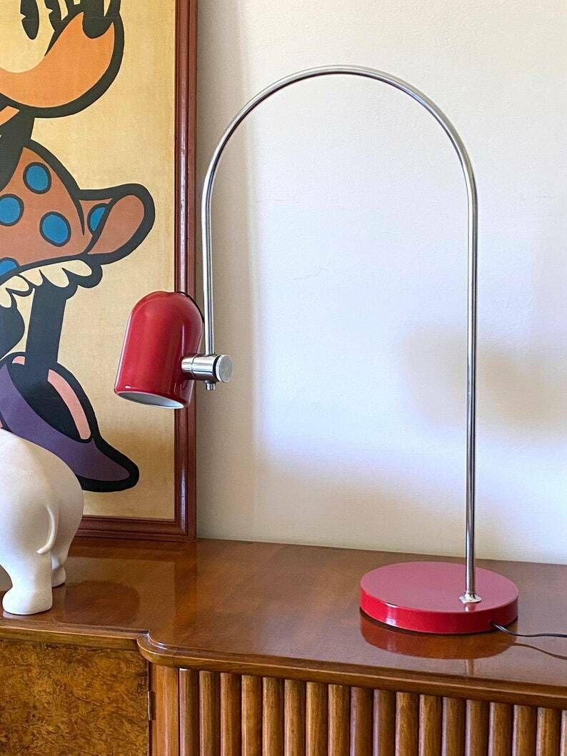 Goffredo Reggiani, Arch Table Lamp, Reggiani Italy 1970s photo for sale