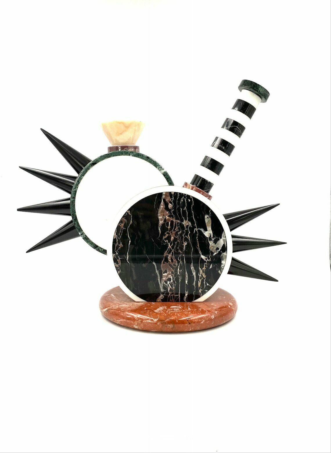 Sholapur Sculpture Vase, Michele De Lucchi, Up & Up, Carrara Italy, 1985 photo Home Decor