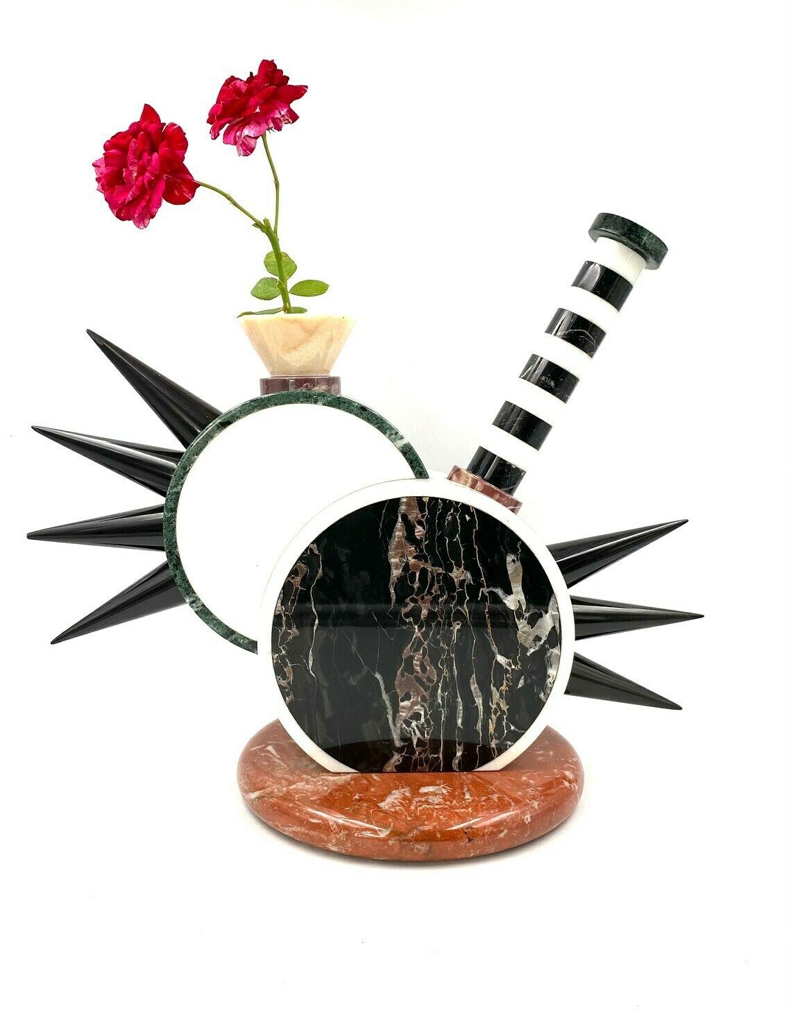 Sholapur Sculpture Vase, Michele De Lucchi, Up & Up, Carrara Italy, 1985 photo vintage