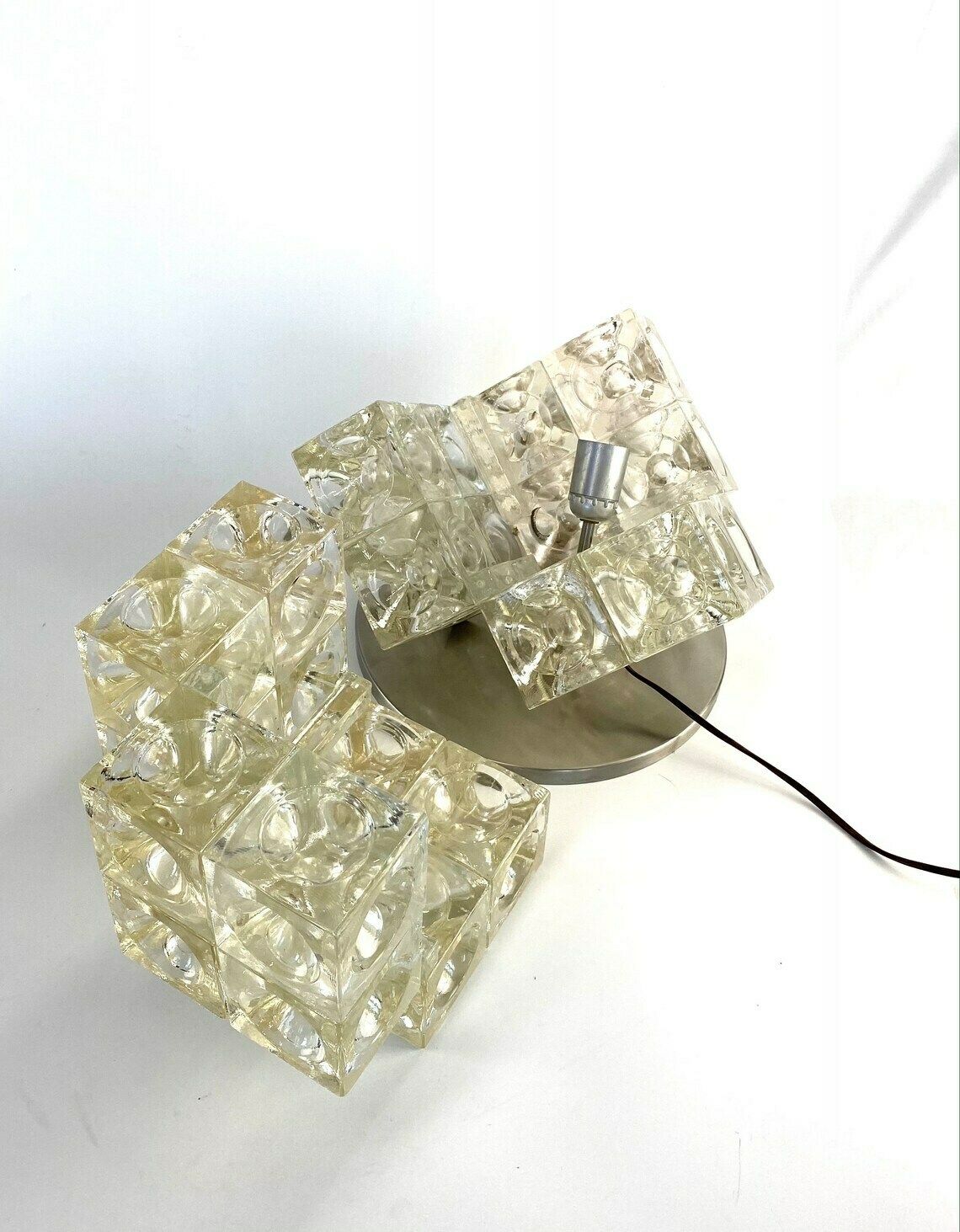 photo furniture Albano Poli, "Eclisse" Modernist Sculptural Table Lamp, Poliarte Italy, 1968