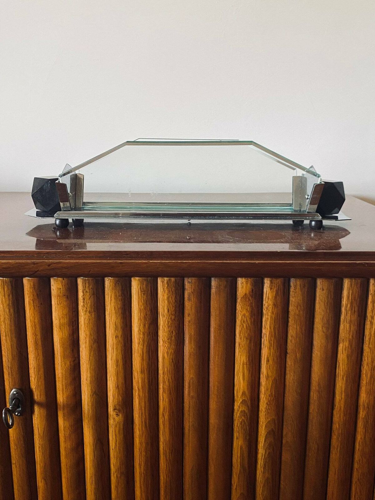 Art Deco Cubist Centerpiece, France 1930s photo for sale