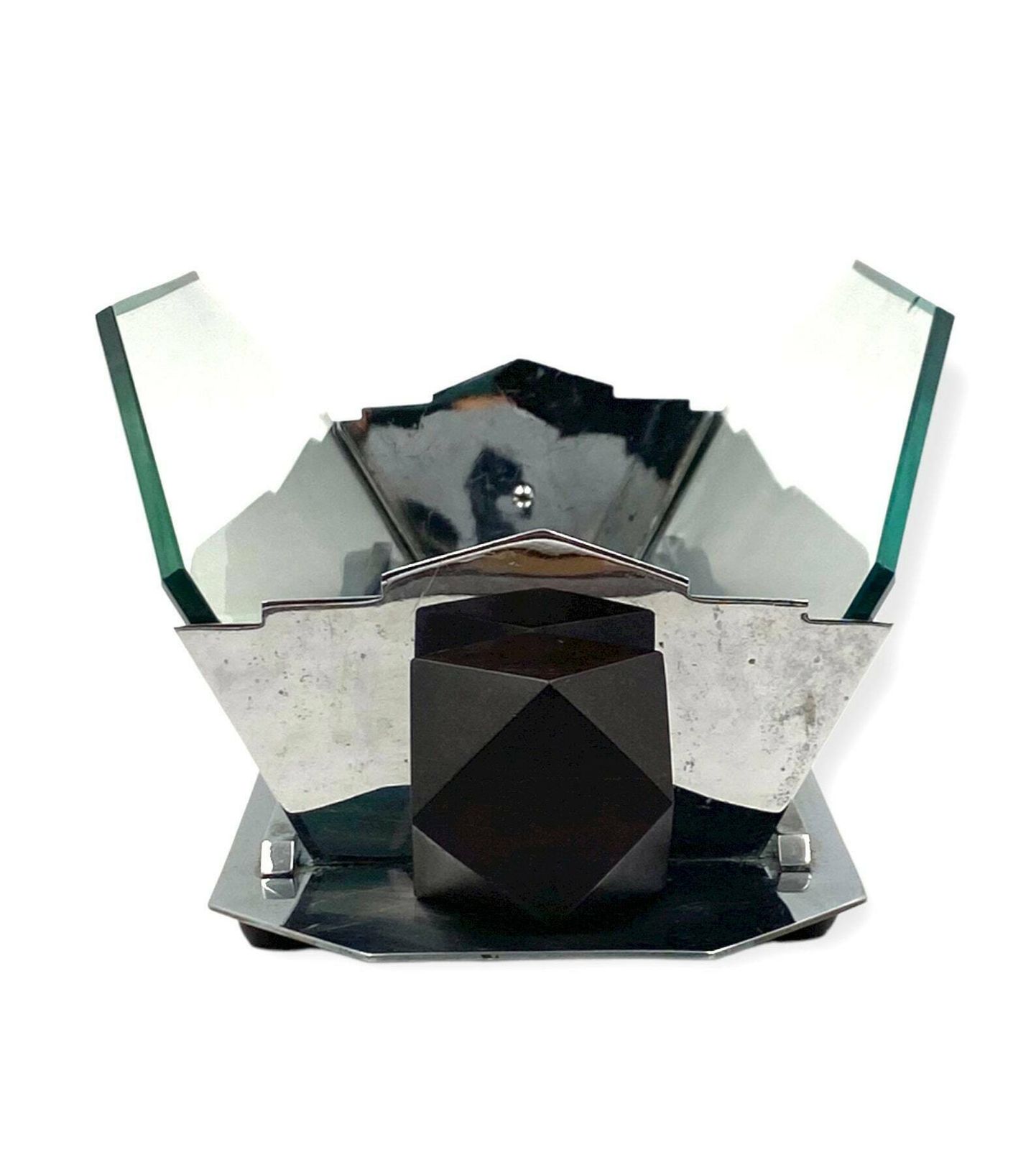 photo furniture Art Deco Cubist Centerpiece, France 1930s
