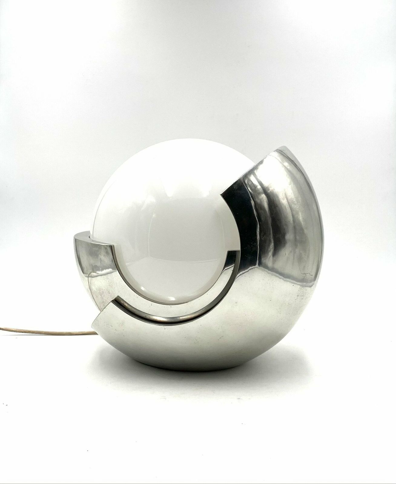 Giacomo Benevelli, 'Roto' Sculptural Table Lamp, Gaetano Missaglia 1970, Original Signature photo for sale