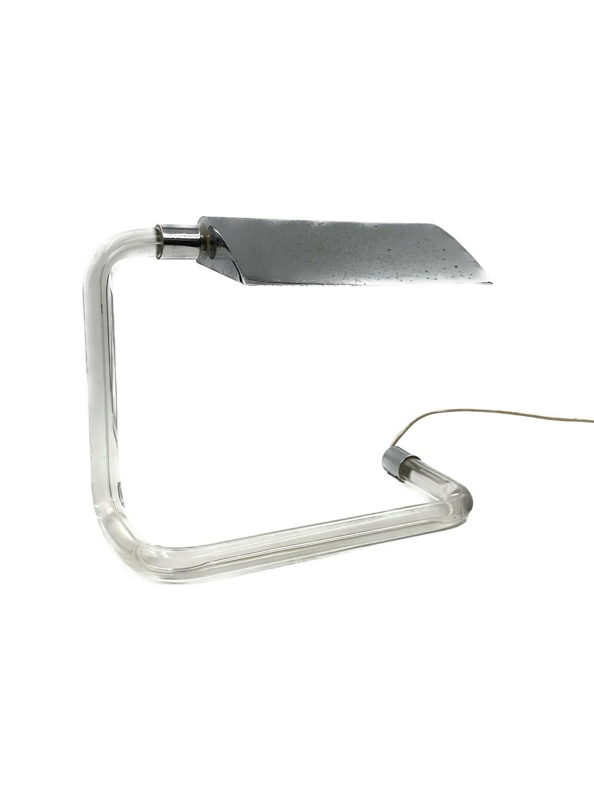 photo furniture Peter Hamburger, Crylicord Modernist Crylicord Desk Lamp, Knoll International, 1960s