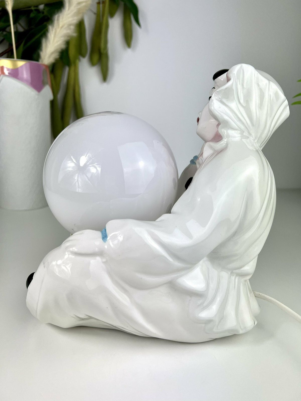 Vintage Pierrot Clown Lamp 80s photo furniture