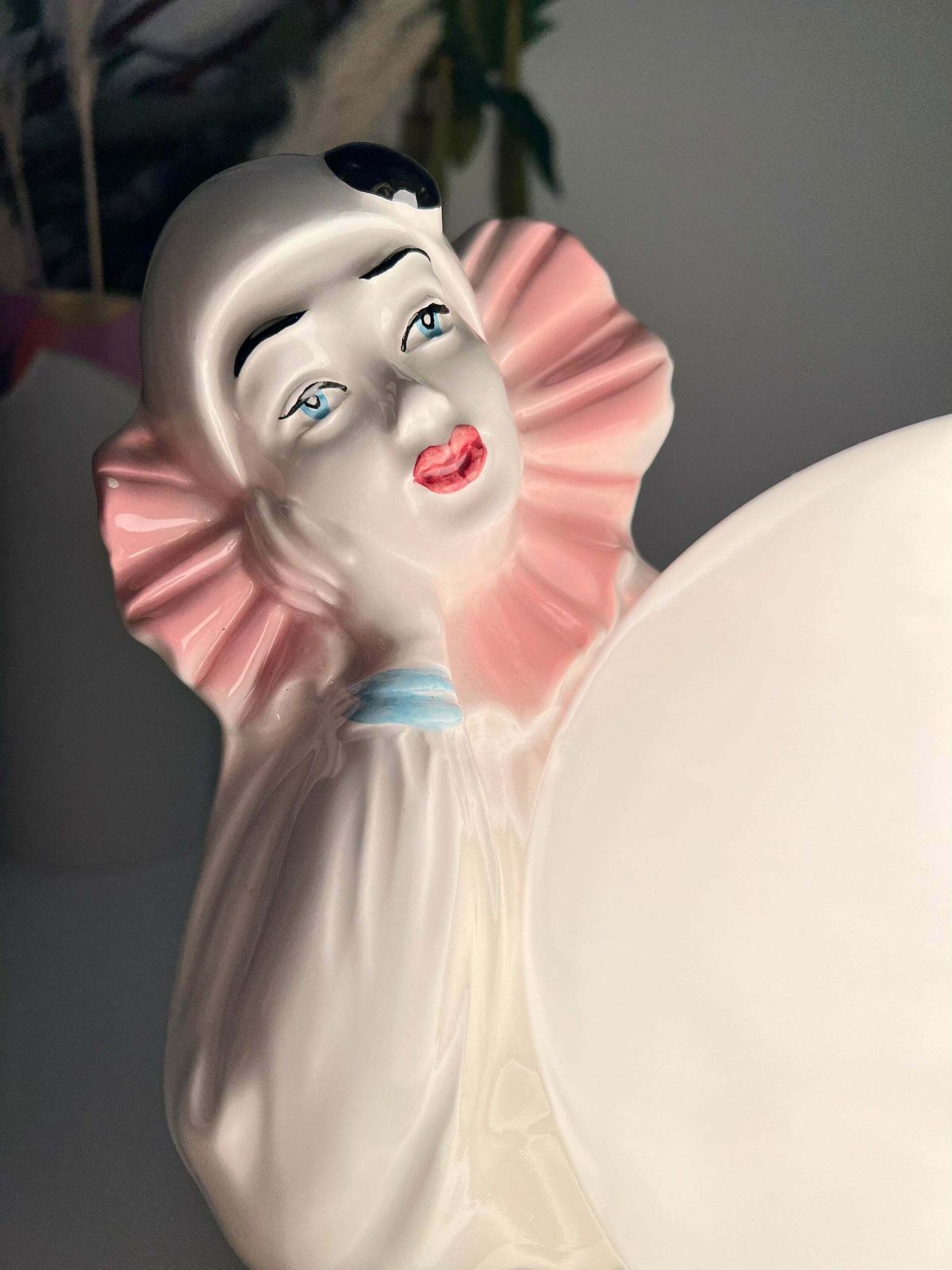 Vintage Pierrot Clown Lamp 80s photo 244.0