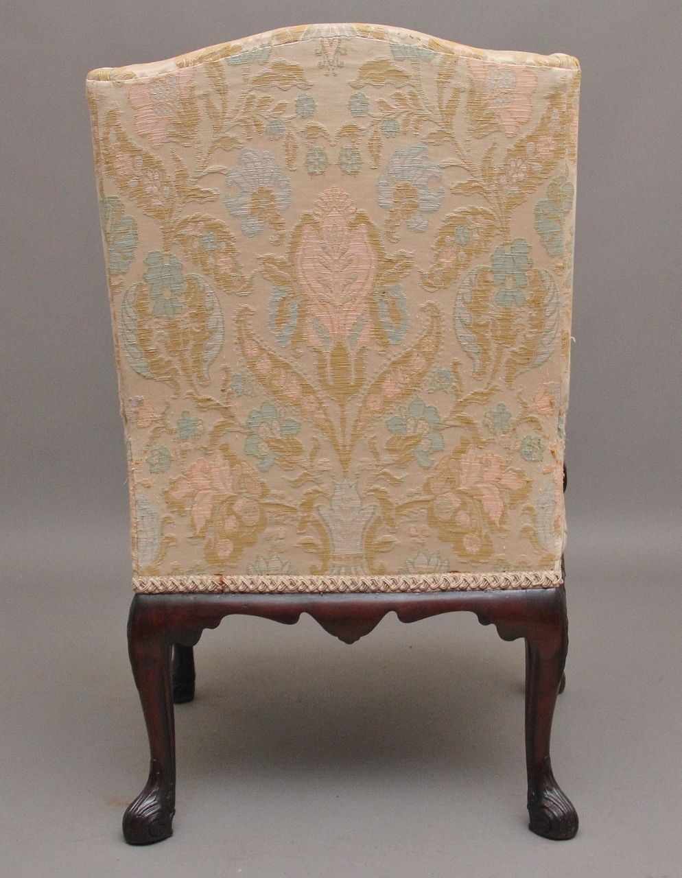 19th Century Carved Mahogany Library Armchair In The Chippendale Style photo vinterior