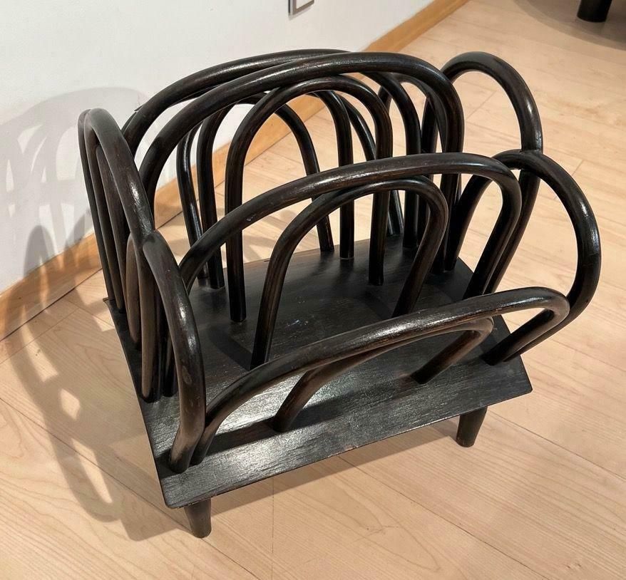 photo furniture Thonet Newspaper Stand, Bent And Stained Beechwood, Austria Circa 1900