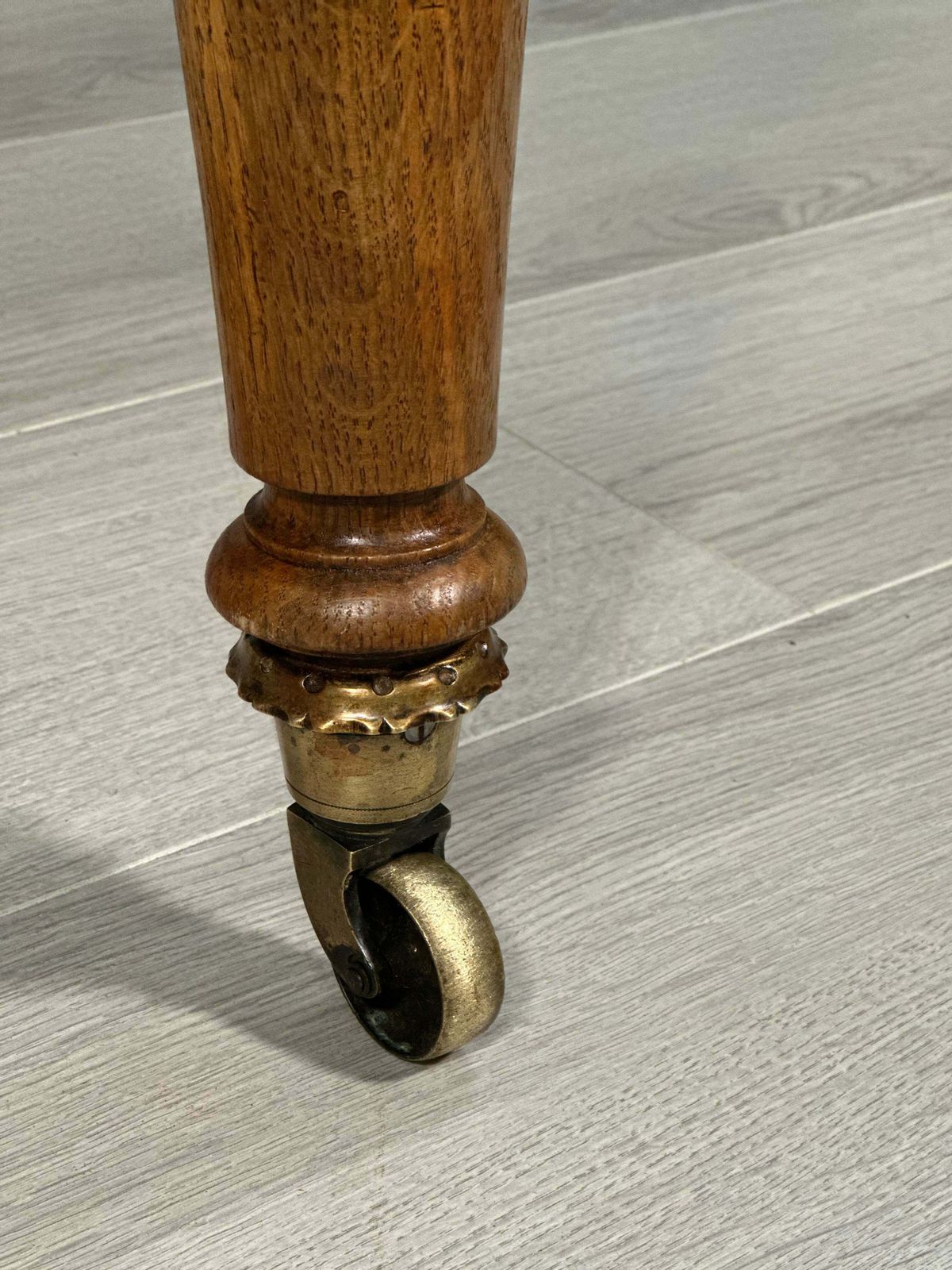 Antique Oak And Leather Desk Chair photo furniture