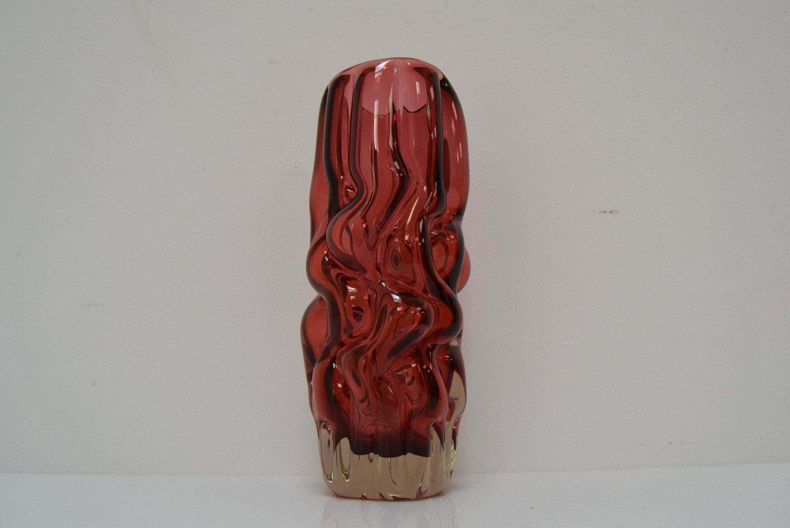Glass Vase By Pavel Hlava For Crystalex Nový Bor, 1970's. photo 328.0