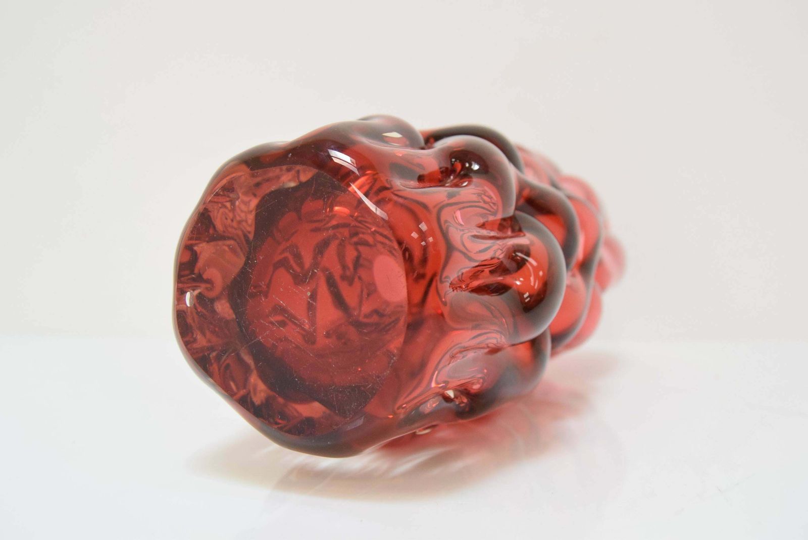 Home Decor Glass Vase By Pavel Hlava For Crystalex Nový Bor, 1970's. photo