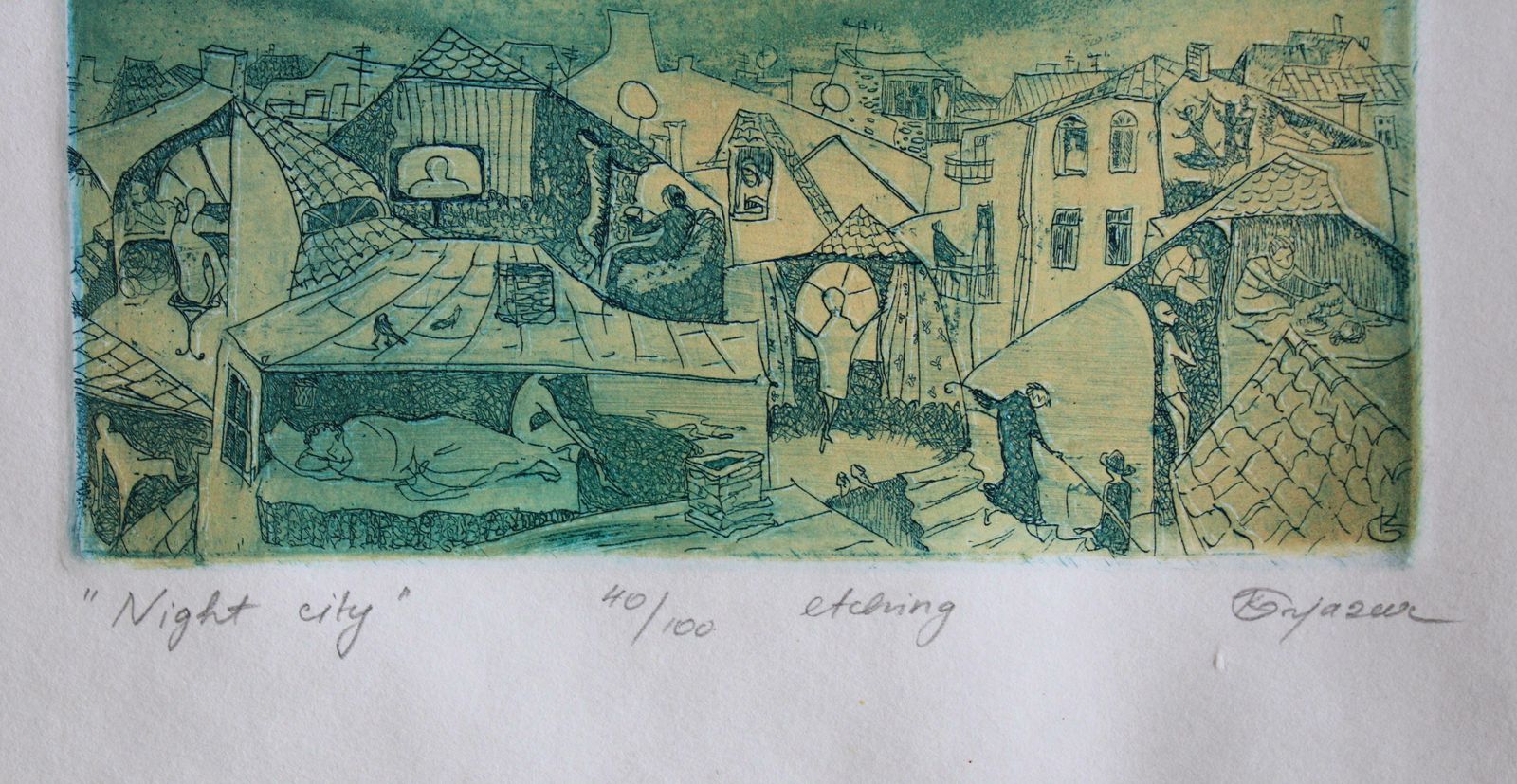 Jekaterina Gryazeva Night City 2005, Paper, Etching, 40/100 2005 photo buy
