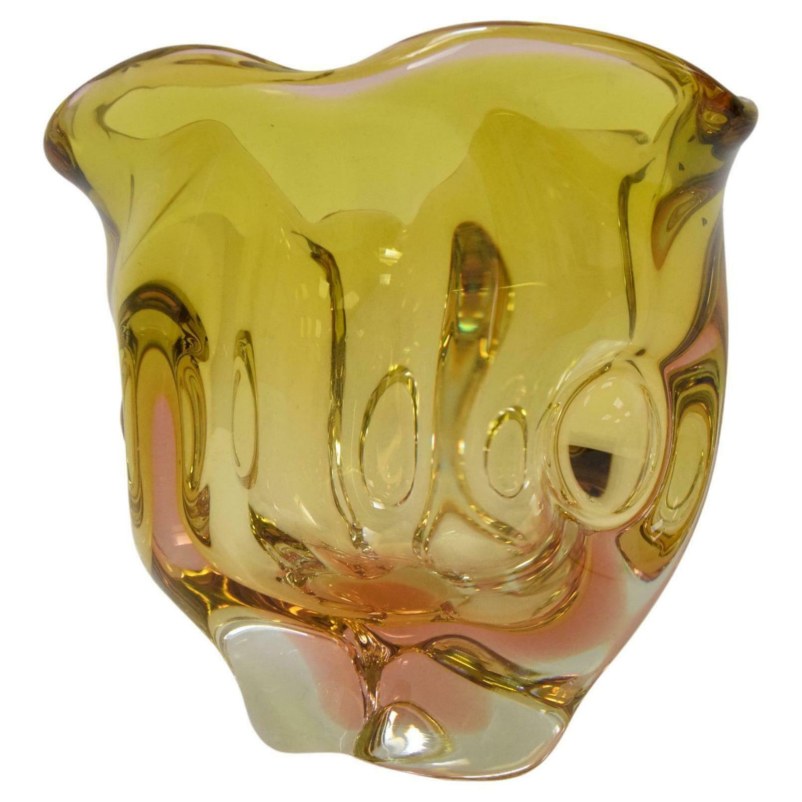 Art Glass Bowl By Josef Hospodka For Glasswork Chribska, 1960's. £266.92